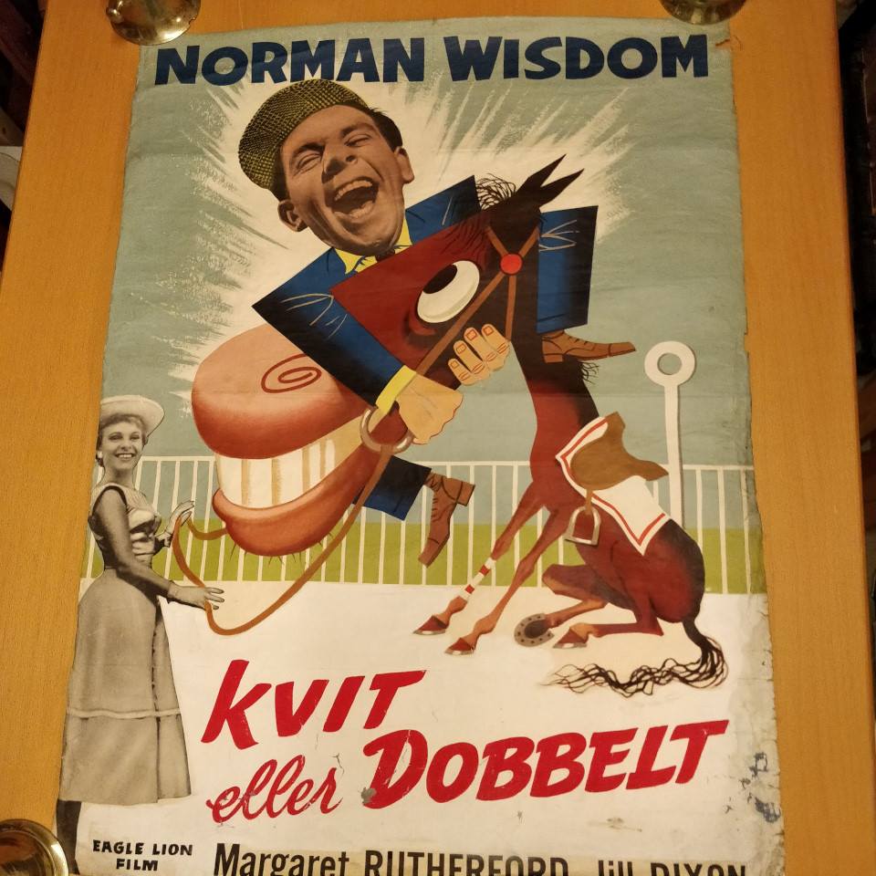 Kvit eller dobbelt, gammel film poster.